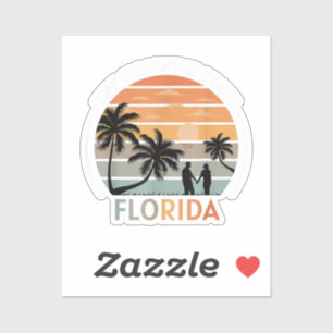 Florida Summer Beach Vintage Sunset