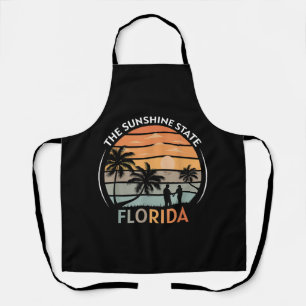 Florida Summer Beach Vintage Sunset Apron