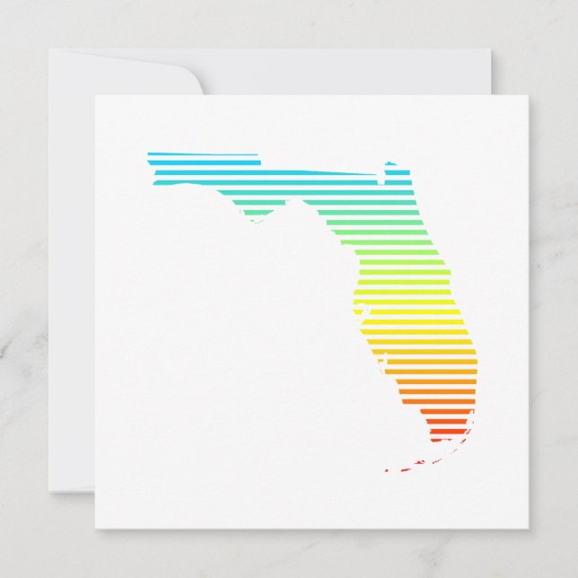 florida summer fade invitation (Front)
