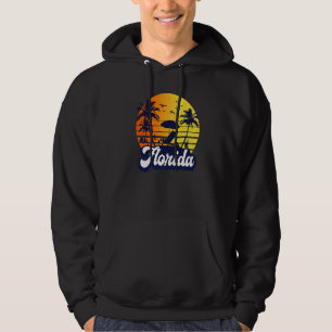 Florida Sunset Beach Retro Premium Hoodie
