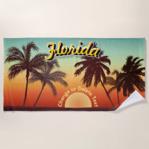 Florida Sunset Beach Towel