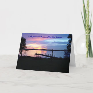 Florida Sunset Card