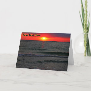 Florida Sunset Card