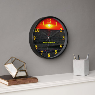 Florida Sunset Clock