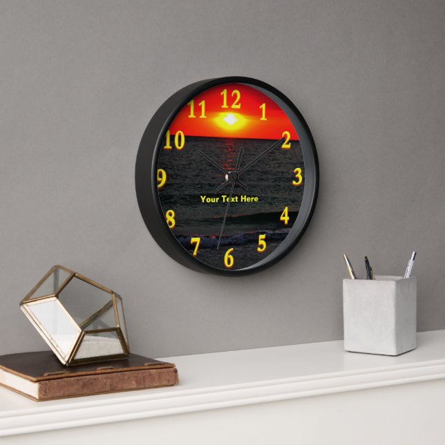 Florida Sunset Clock (Office)