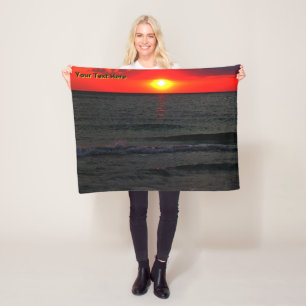 Florida Sunset Fleece Blanket