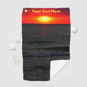 Florida Sunset Golf Towel