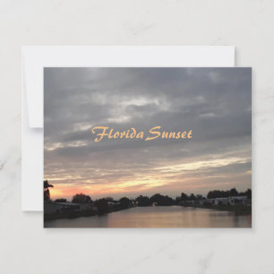 FLORIDA SUNSET GREETING CARD