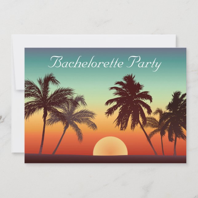 Florida Sunset Invitation (Front)