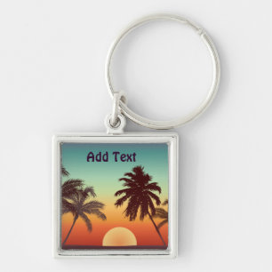 Florida Sunset Keychain