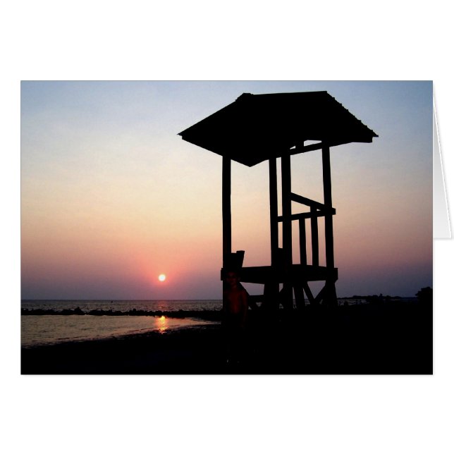 Florida Sunset Lifeguard Stand (Front Horizontal)
