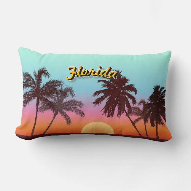 Florida Sunset Lumbar Pillow (Front)