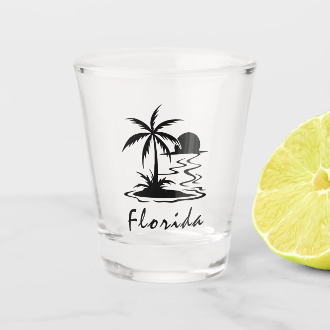 Florida Sunset Shot Glass (Front)