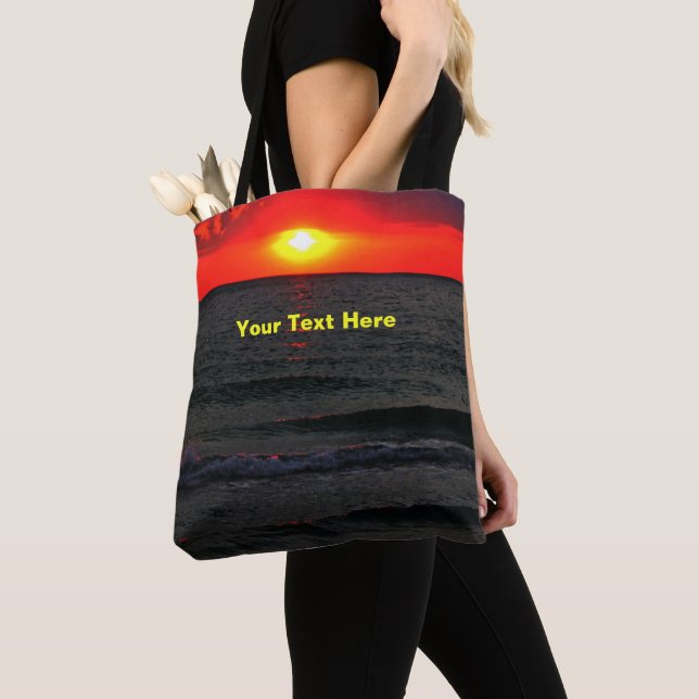 Florida Sunset Tote Bag (Close Up)