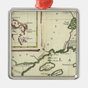 Florida, Superior Lakes, Bahamas Metal Ornament