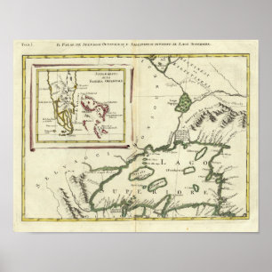 Florida, Superior Lakes, Bahamas Poster