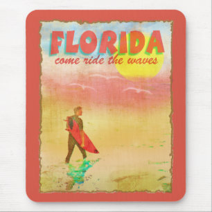 Florida Surfer Mouse Pad