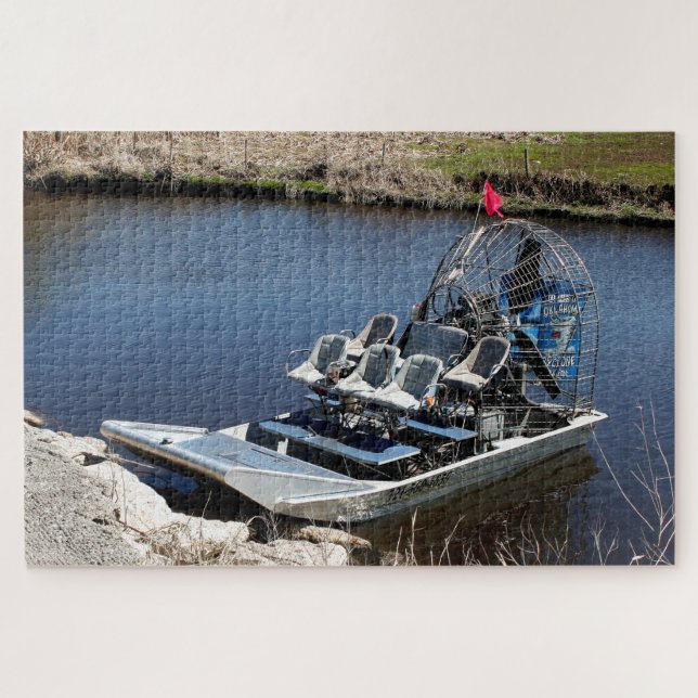 Florida swamp airboat 2 jigsaw puzzle (Horizontal)