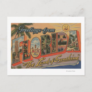 Florida - The Land of Sunshine Postcard