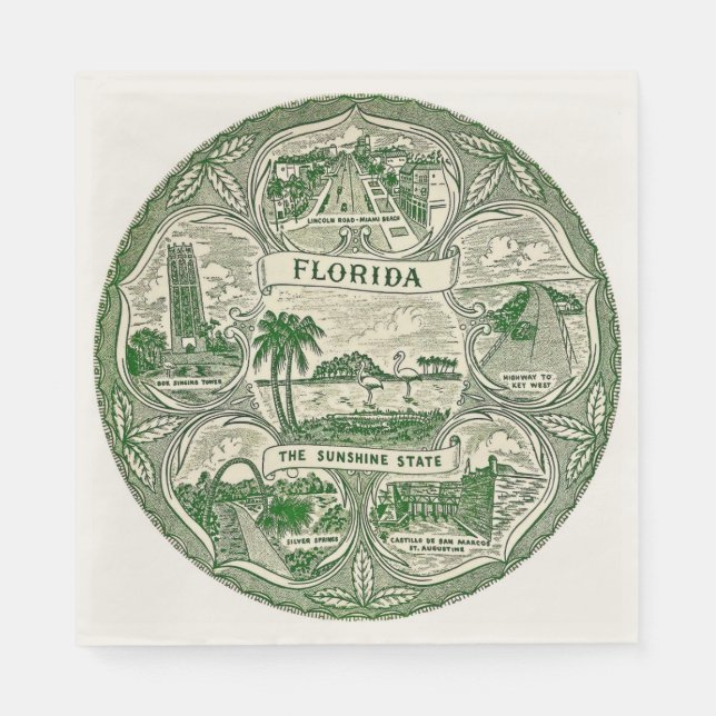  Florida the Sunshine State  Napkin (Front)