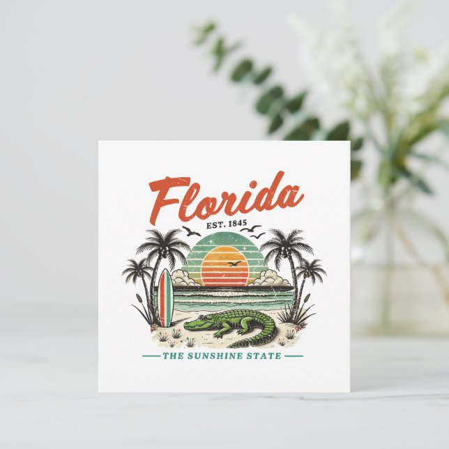 Florida, The Sunshine State – Sunset Beach Scene (Standing Front)