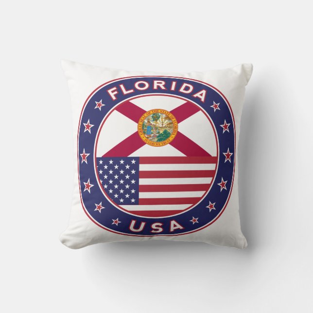 Florida Throw Pillow (Front)