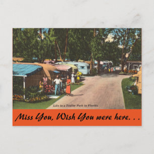 Florida, Trailer Park Postcard