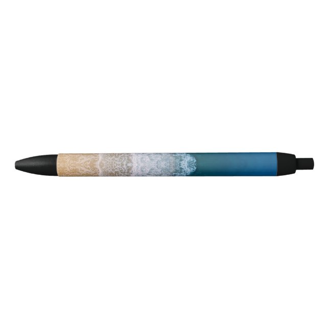 Florida Turquoise Blue Sea Sandy Beach Black Ink Pen (Front)