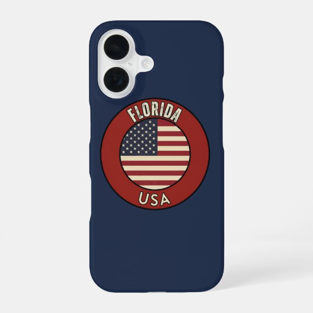 Florida United States of America iPhone 16 Case (Back)