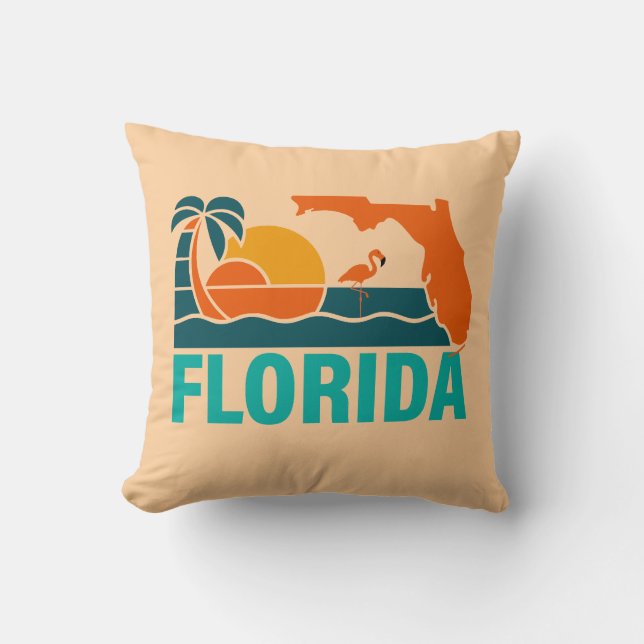 Florida, United States of America Throw Pillow (Front)