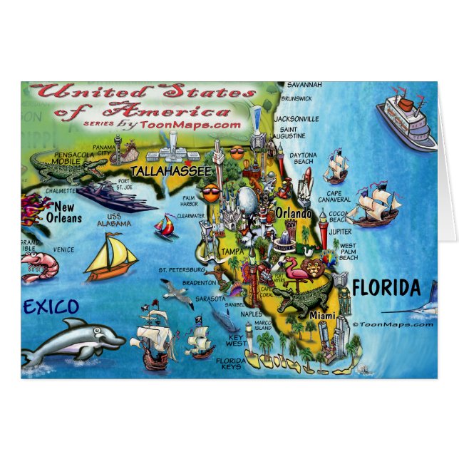 Florida USA Card (Front Horizontal)
