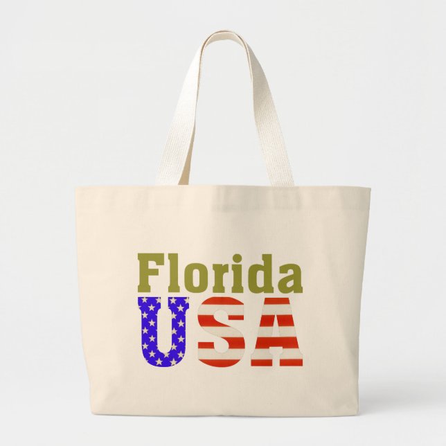 Florida USA! Large Tote Bag (Front)
