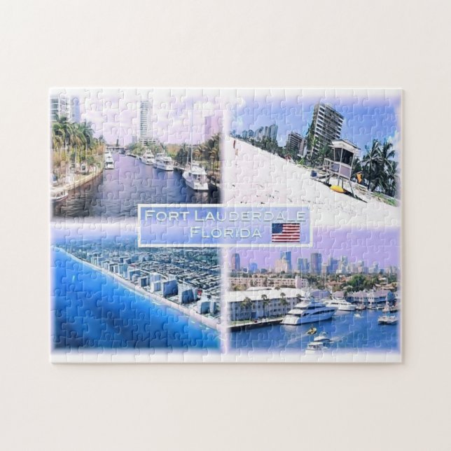 Florida - Usa - Mosaic - Jigsaw Puzzle (Horizontal)