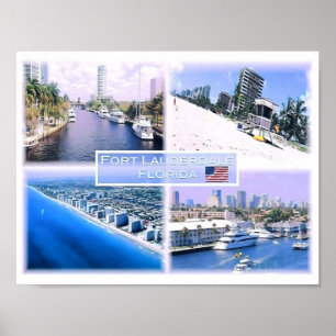 Florida - Usa - Mosaic - Poster