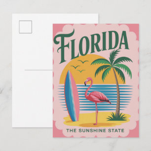 Florida USA Vintage Travel Postcard