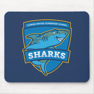 Florida Virtual Elementary School (Navy) Mouse Pad