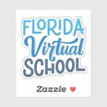 Florida Virtual School Hand Lettering Sticker