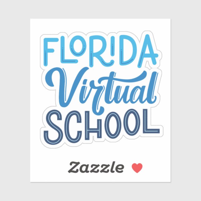 Florida Virtual School Hand Lettering Sticker (Sheet)