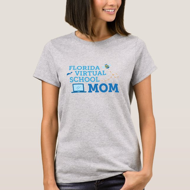 Florida Virtual School Mom T-Shirt (Grey) (Front)