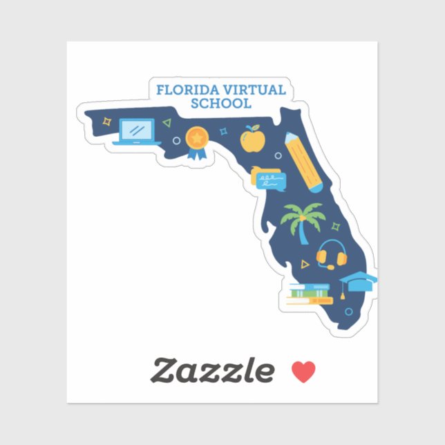 Florida Virtual School - State of Florida Sticker (Feuille)