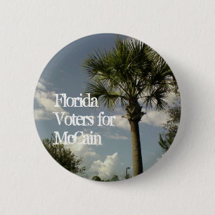 Florida Voters for McCain 2 Inch Round Button