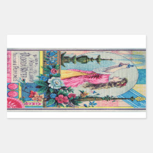 Florida water vintage perfume ad victorian deco sticker