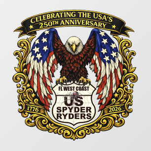 Florida West Coast Chapter - Decal Eagle USA250