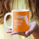 Florida Where My Beaches Custom  Coffee Mug<br><div class="desc">A bright and beautiful coffee mug to show your appreciation for your bridesmaids. Add your girls names to these mugs for a clever custom gift!</div>