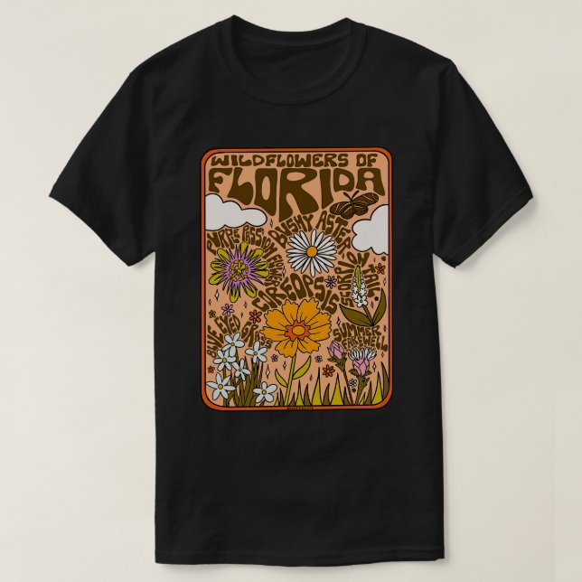 Florida Wildflowers T-Shirt (Design Front)