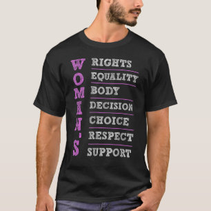 Florida Women's Rights Woman's Body Choice Decisio T-Shirt
