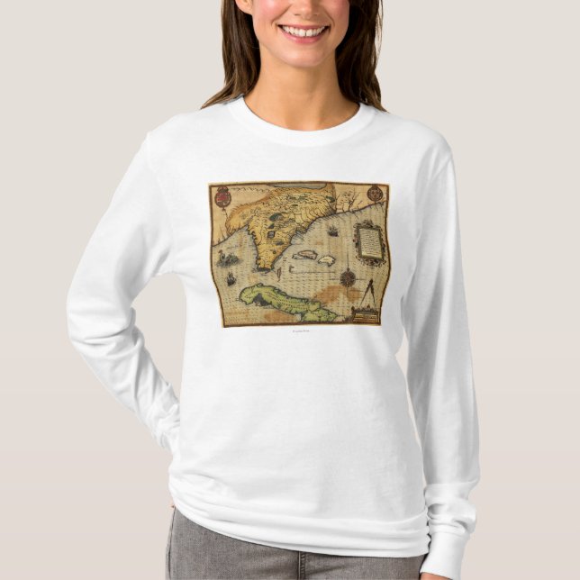 FloridaPanoramic MapFlorida T-Shirt (Front)