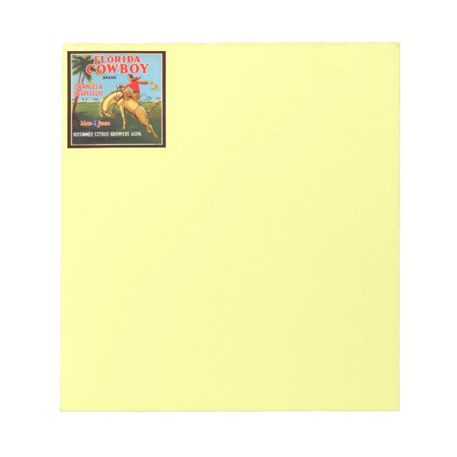Floriday Cowboy Notepad (Front)
