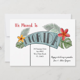 Floride Faire-part de déménagement