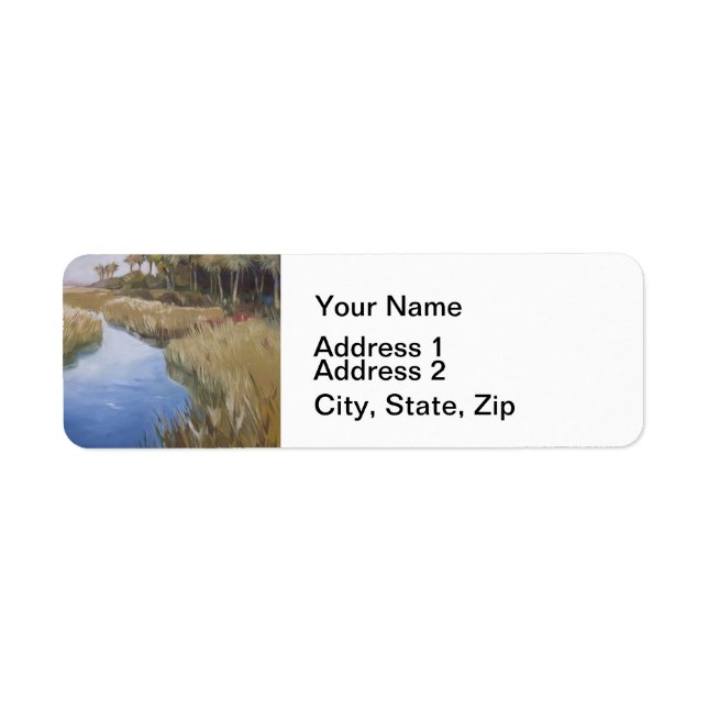 Floride marécage nature grasses et palmier (Devant)